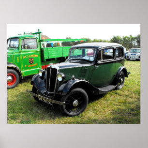 Póster Morris 8 coche vintage