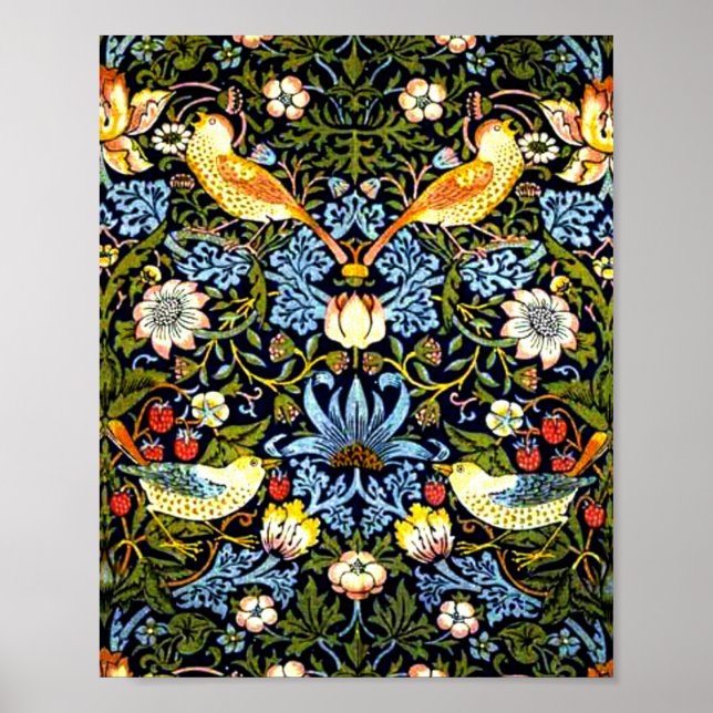 Póster Morris - Ladrón de fresa (Frente)