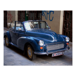 Póster Morris Minor Convertible Tourer