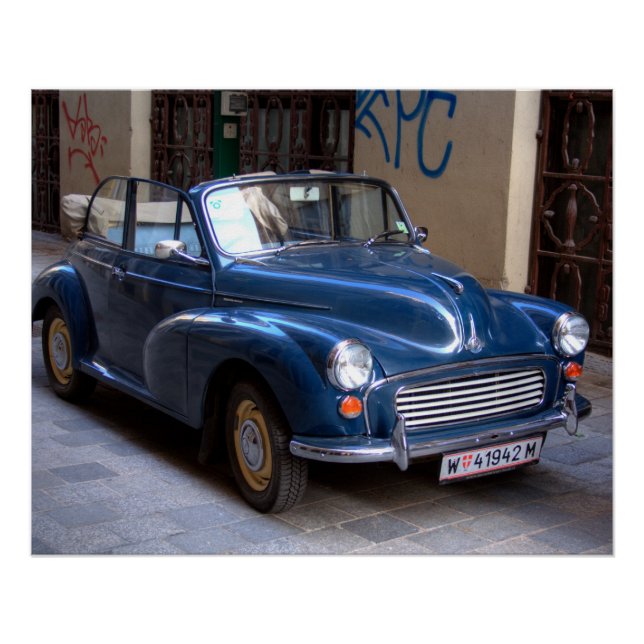 Póster Morris Minor Convertible Tourer (Anverso)