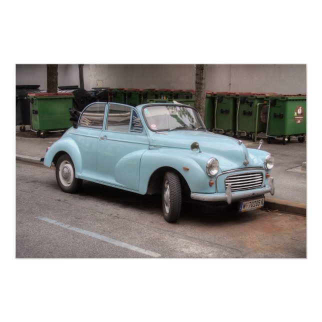Póster Morris Minor Convertible Tourer (Anverso)