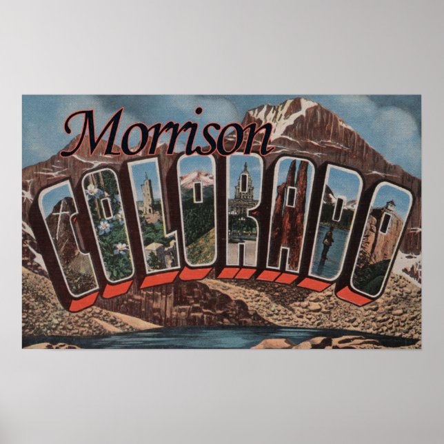Póster Morrison, Colorado - Large Letter Scenes (Frente)