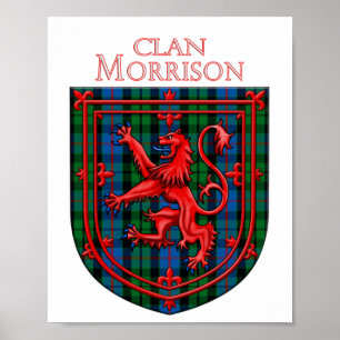 Póster Morrison Tartan Scottish Plaid Lion Rampant