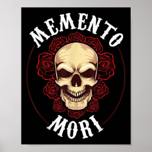 Póster Mortalidad de Memento Mori Filosofía estofada Stoi