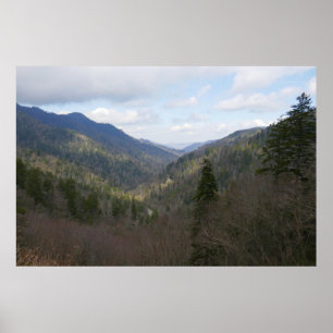 Póster Morton con vistas a las montañas de los Grandes Ah