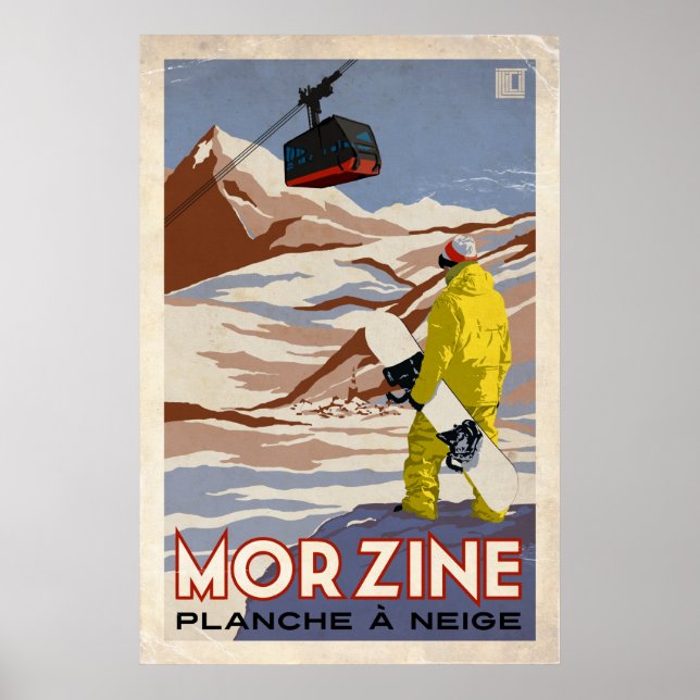 Póster Morzine - Efecto de cosecha (Frente)