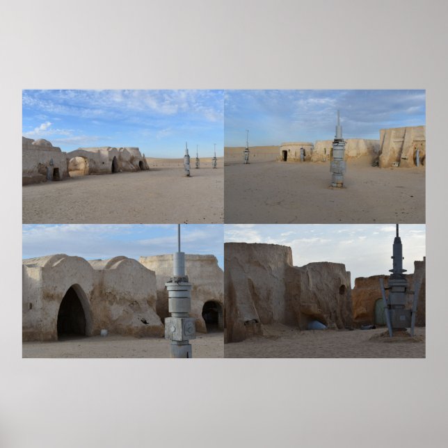 Póster Mos Espa en el planeta Poster Tatooine (Frente)