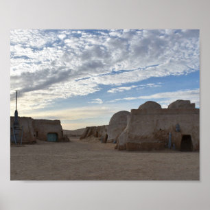 Póster Mos Espa en el planeta Tatooine