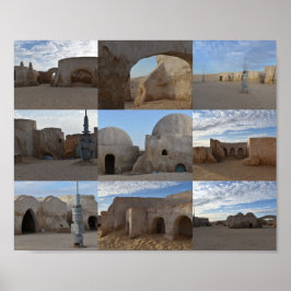 Póster Mos Espa en el planeta Tatooine