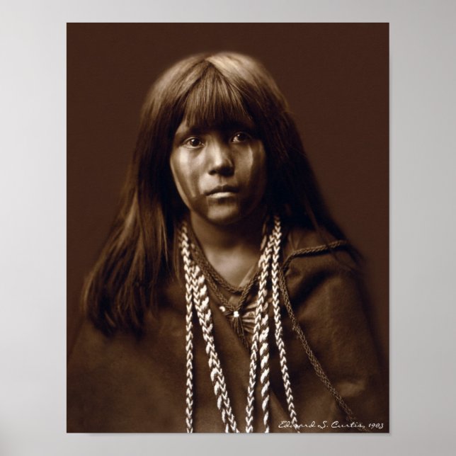Póster Mosa - Una mujer mojave - Archivos nativos estadou (Frente)