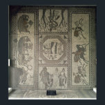 Póster Mosaic pavement from the Roman villa at Low<br><div class="desc">Roman's Mosaic pavement from the Roman villa at Low Ham, illustrating the story of Dido and Aeneas from Virgil's Aeneid, c.350 AD located at the Somerset County Museum, Taunton Castle, UK. The Mosaic pavement from the Roman villa at Low Ham, illustrating the story of Dido and Aeneas from Virgil's Aeneid,...</div>