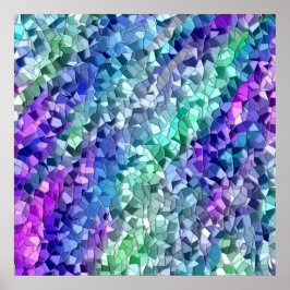 Póster mosaico abstracto
