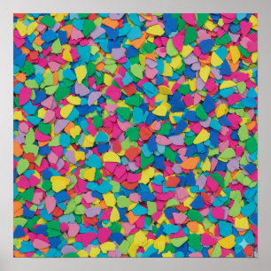 Póster Mosaico abstracto colorido