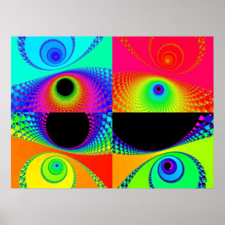 Póster Mosaico arcoiris