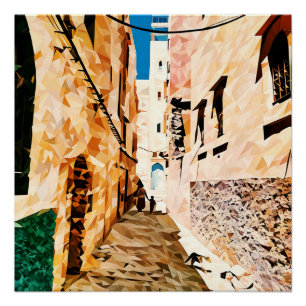 Póster Mosaico de Cityscape