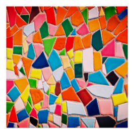 Póster mosaico de color