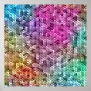 Póster Mosaico de color arcoiris de Guay