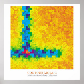 Póster Mosaico de contorno
