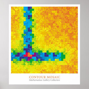 Póster Mosaico de contorno