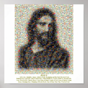Póster Mosaico de Jesús