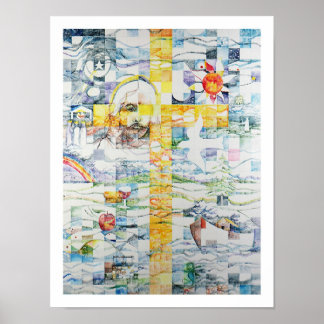 Póster Mosaico de la Cruz