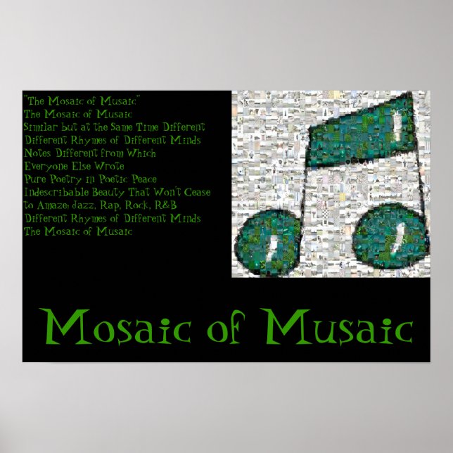 Póster Mosaico de Musaic (Frente)