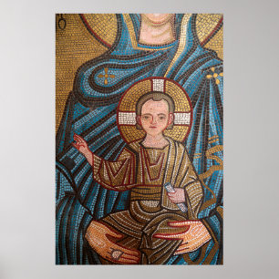 Póster Mosaico del Niño Jesús