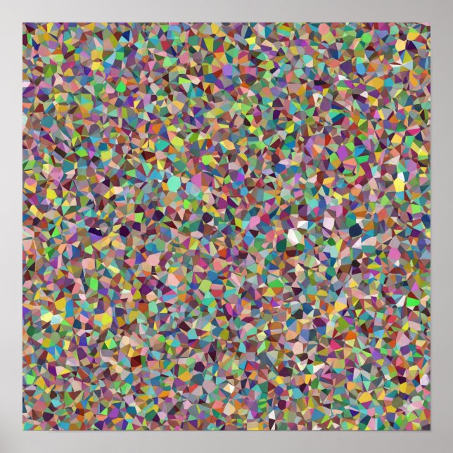 Póster Mosaico geométrico (Frente)