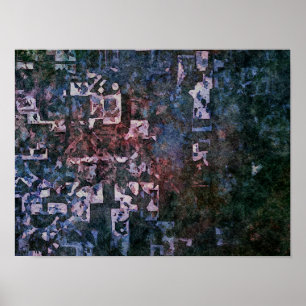 Póster Mosaico Geométrico Abstracto