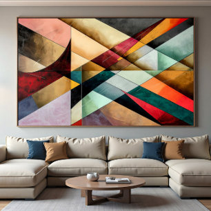 Póster Mosaico Geométrico Cromático