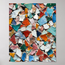 Mosaico Urbano Abstracto: Baldosa de Metro en Colo