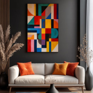 Póster Mosaico Vibrante