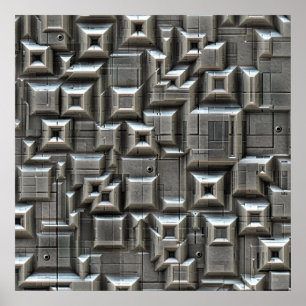 Póster Mosaicos de espacio texturizados