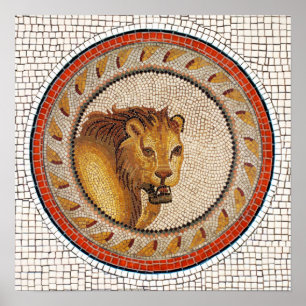 PÓSTER MOSAICOS ROMANOS ANTIGUOS / LONES
