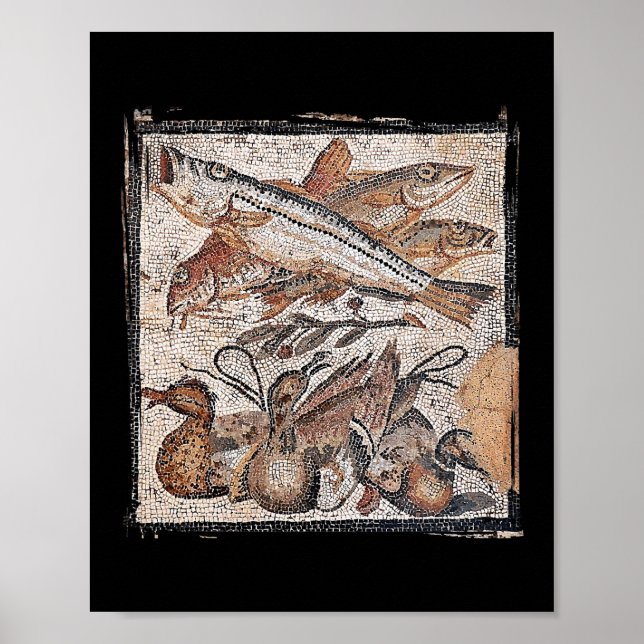 Póster Mosaicos romanos de Pompeya (Frente)