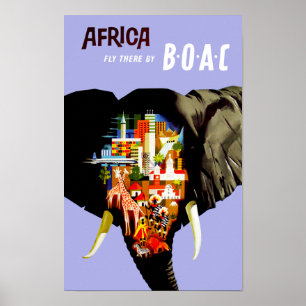 Póster Mosca del ~ de África allí