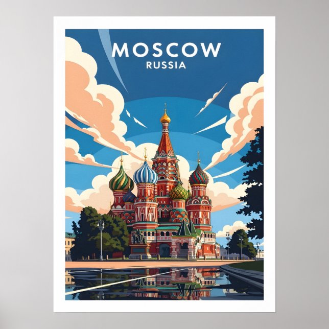 Póster Moscow’s Saint Basil’s Cathedral (Frente)