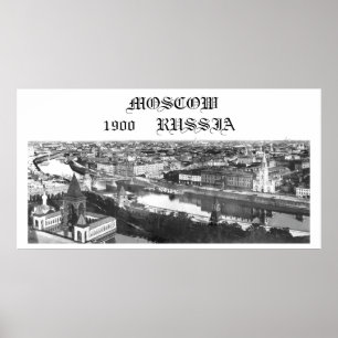 Póster Moscú, Rusia, 1900