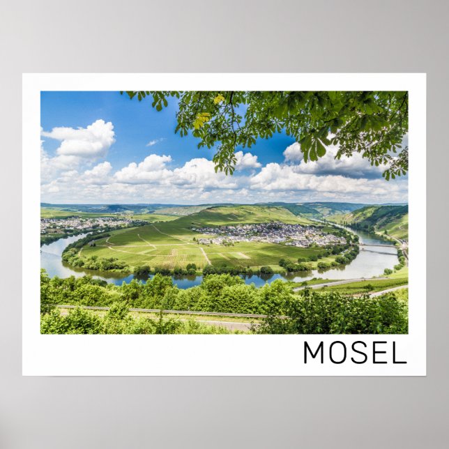 Póster Moselle Loop Trittenheim Panorama Alemania Souveni (Frente)