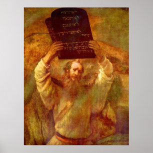 Póster Moses and the 10 commandments
