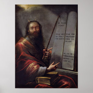 Póster Moses and the Tablets of the Law