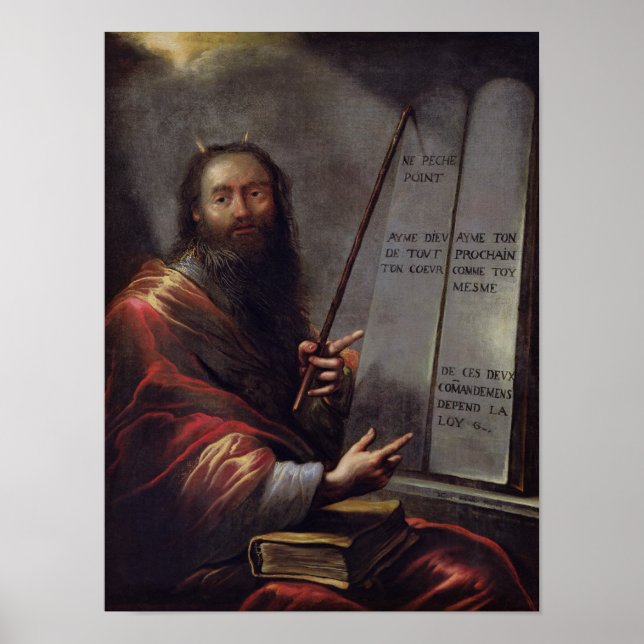 Póster Moses and the Tablets of the Law (Frente)