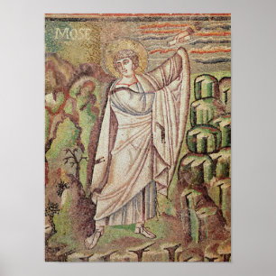 Póster Moses en monte Sinaí
