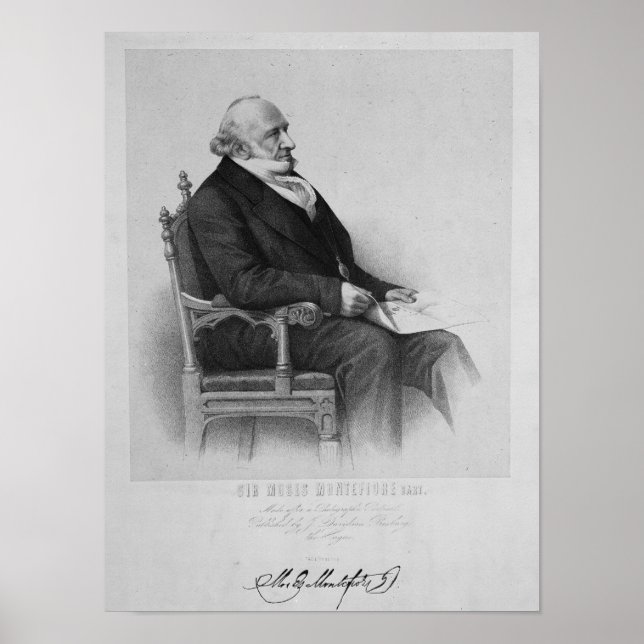 Póster Moses Montefiore (Frente)