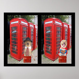 Póster Moses se mete en una cabina telefónica