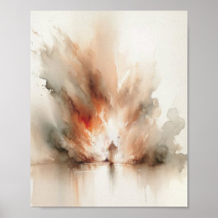 Póster Moses y el ardiente Bush - Esbozo digital