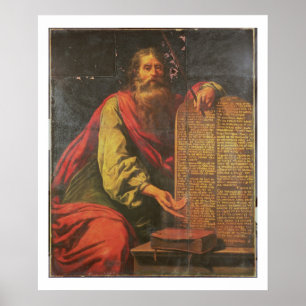 Póster Moses y las tabletas de la ley