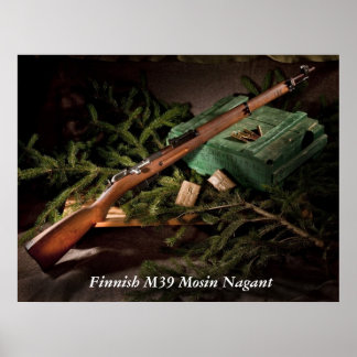 Póster Mosin Nagant finlandés M39
