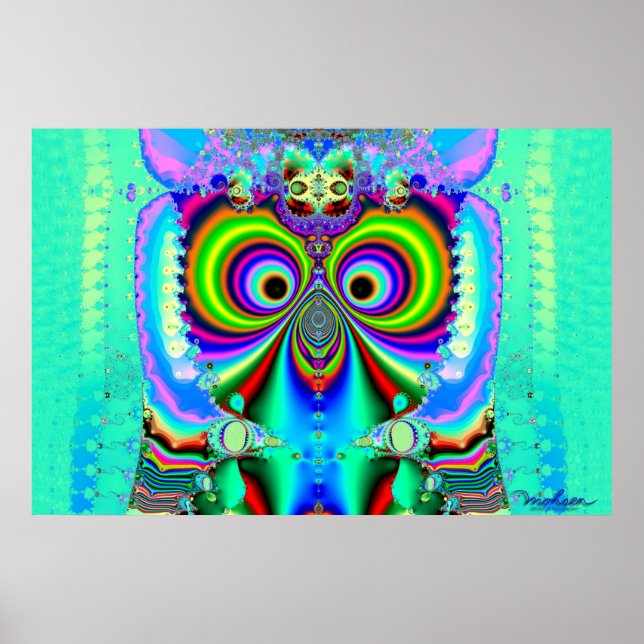 Póster Mosquetero de lechuza Grinning 3 (Frente)