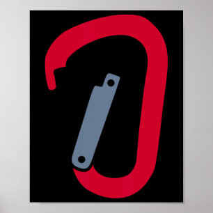 Póster Mosquetón de escalada